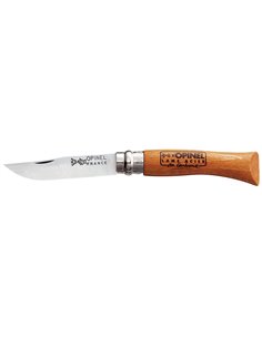 OPINEL NAVAJA CARBONO N�7 VIROLA BLOQUEO HOJA 8,0 CM04427VRN