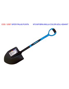 SIFER PALAS PUNTA N�3 M/FIBRA ANILLA COLOR AZULS543NT