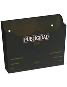 BTV CESTA PUBLICIDAD 12 HORIZONTAL NEGRO  360x255x100 MM00181