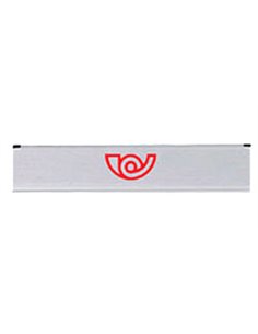 BTV BOCACARTAS MOD.  1 ALUMINIO NATURAL 58x282 MM00401