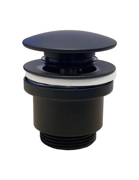 TECNOAGUA VALVULA CLICK-CLACK LATON NEGRO 1 1/4 T-301B58103