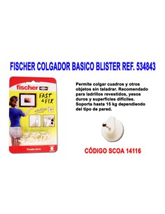 FISCHER COLGADOR BASICO BLISTER 534843