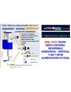 TECNO GRIFO+FLOTADOR DUAL INFERIOR/LATERAL  CI/BAJA T-469 50769