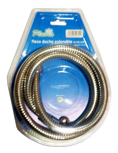 PLUVIA FLEXO DUCHA INOX ULTRA FLEXIBLE DOBLE CLIC 1,50m BLISTER 
