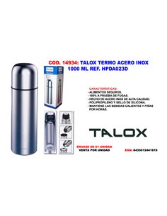 TALOX TERMO ACERO INOX 1000 ML HPDA023D