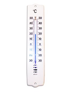 PLUVIA TERMOMETRO 101032 207x44 MM PLASTICO BLANCO81603