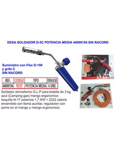DESA SOLDADOR D-5C POTENCIA MEDIA 44000154 SIN RACORD