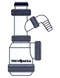 TECNO SIFON EXT.+TOMA LAVADORA S/V1-1/2(T4T) 50051 