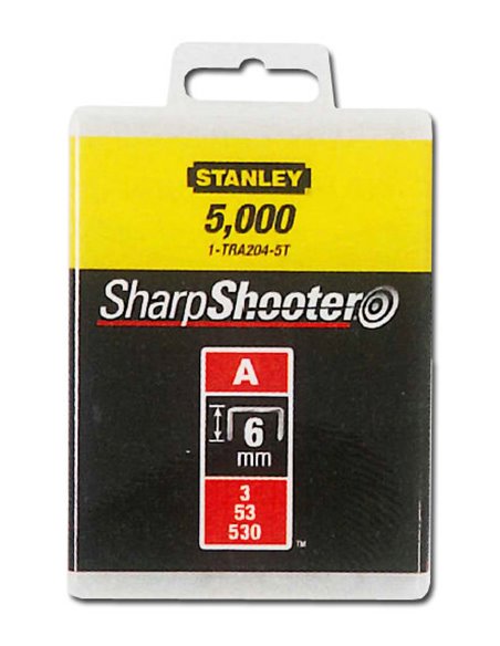 STANLEY GRAPAS TIPO A 1-TRA208T (5/53/530) 12 MM 1000 U