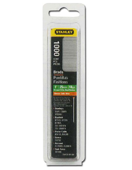 STANLEY CLAVO BRAD 8 300 E TIPO  J 1-SWK-BN0625T 15 MM 1000 U