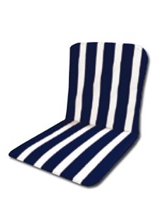 PLAYA COJIN MONOBLOC BAJO (4 UND)AZUL/BLANCO 75x42x1.5CM10005