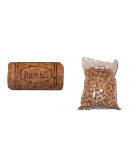 BAMBU T-CORCHO CILINDRICO 38x23 BOLSA 200 U.AGLOMERAD NATU11116