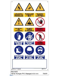 NORMALUZ SE�AL LUMINISCENTE "CARTEL MULTIPLE" 50x90  RD23000