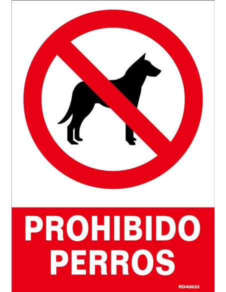 NORMALUZ SE�AL LUMINISCENTE "PROHIBIDO PERROS" 21x30RD40033