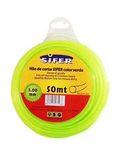 SIFER HILO DESBROZADORA VERDE REDONDO 3.00 MMx 50 MT48222064