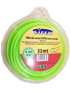 SIFER HILO DESBROZADORA VERDE REDONDO 4.00 MMx 32 MT48222065