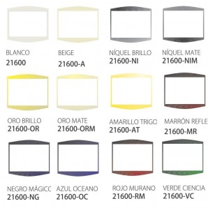 Embellecedor ROJO MURANO para marco BJC Coral 21600-RM 2