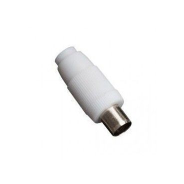 Conector TV recto hembra
