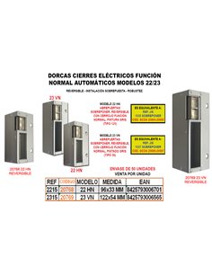 DORCAS CIERRE ELECT.FUNC NORMAL23N+SOBR+REVERS(TIPO56)38001