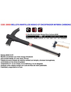 BELLOTA MARTILLOS 8030/CI CF ENCOFRADOR M/FIBRA CARBONO