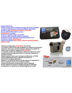 TESA CILINDRO ALTA SEGURIDAD TK 10030x40  LN R15 LEVA LARGA