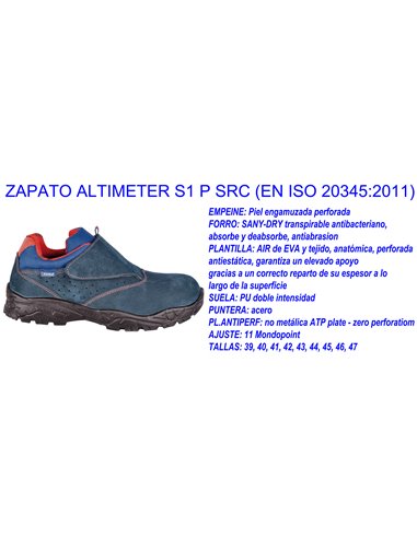COFRA ZAPATO ALTIMETER N�41 S1 P  SRC PUNT+PLANTILLA22060.000