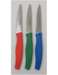 TALOX PACK 3 CUCHILLO PELADORES MANGO COLORES 20160-03 COLOR