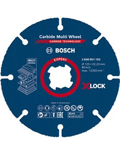 BOSCH DISCO CARBURO EXPERT X-LOCK MULTIMATERIAL 115 2608901192