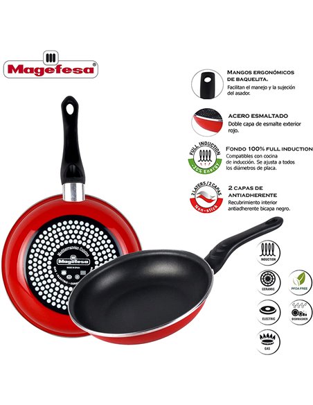MAGEFESA PRAGA SARTEN PIEDRA 24 ACERO ESMALTADO  01114881