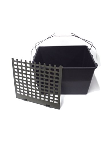 PINTOR CUBO CUBETA NEGRA 16 L 35X28 21.5 CM ALTO 2 ASAS+REJILLA 