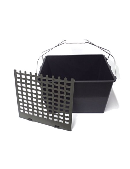 PINTOR CUBO CUBETA NEGRA 16 L 35X28 21.5 CM ALTO 2 ASAS+REJILLA 