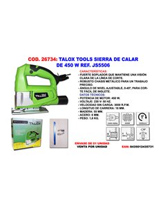TALOX TOOLS SIERRA DE CALAR 450 W JS5506