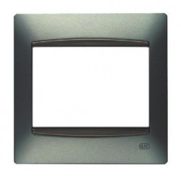 Marco 1 elemento GRIS SOMBRA con embellecedor BJC Coral 21211-GS
