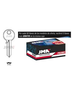 LLAVES JMA PROMO 50 LLAVES+5 GRATIS ACERO TIPO A MOD:CI-DL 