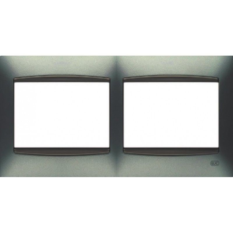 Marco 2 elementos GRIS SOMBRA con embellecedor BJC Coral 21212-GS