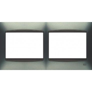 Marco 2 elementos GRIS SOMBRA con embellecedor BJC Coral 21212-GS