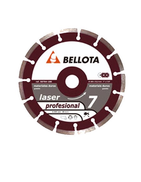 BELLOTA DISCO 50704-115x22,2x7,0MM DIAM.LASER PRO7 GRANITO SEGM.