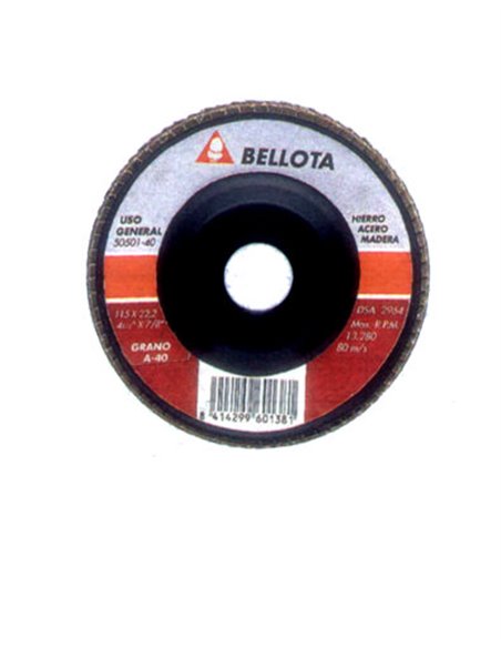BELLOTA DISCO 50501-  40 LAMINA DESBASTE METAL CORINDON (A)