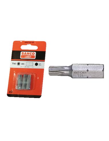 BAHCO PUNTA TORX 1/459 S/T-40x2559S/T40-3P  (BLISTER 3U)