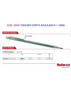FISCHER CORTA AZULEJOS N  543026