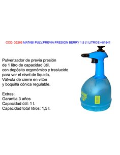 MATABI PULVERIZADOR PREVIA PRESION BERRY 1,5 (1 L.)81841
