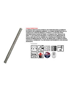 BOSCH BROCA SDS-PLUS-5 10x200x265 MM1 618 596 178