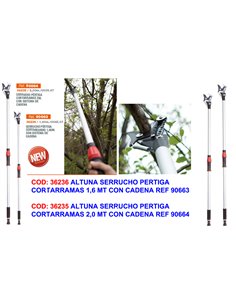 ALTUNA SERRUCHO PERTIGA CORTARRAMAS 2,0 MT CON CADENA REF 90664