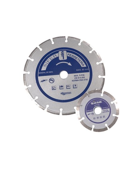 SIFER DISCO DIAMANTE 115 PASTILLA   7 MM SEGMENTADO AZUL14431
