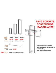 TAYG SOPORTE CONTENEDOR BASCULANTE  60 CM  340000
