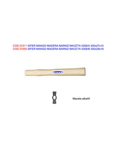 SIFER MANGO MADERA BARNIZ MACETA 5308/A 300x27x15