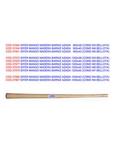 SIFER MANGO MADERA BARNIZ AZADA   900x40 (COMO M4 BELLOTA)