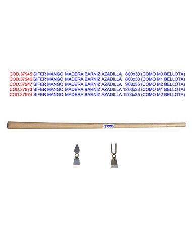 SIFER MANGO MADERA BARNIZ AZADILLA 1200x33 (COMO M1 BELLOTA)