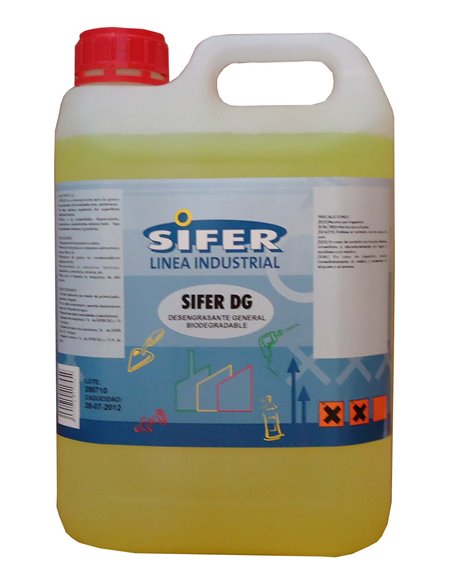 SIFER DG ALCALINO DESENGRASANTE BIODEGRABLE 5 LITROSSI1010-D-15