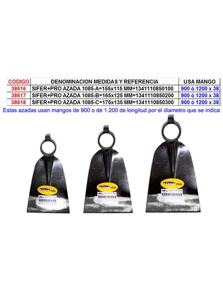 SIFER+PRO AZADA 1085-B165x125 MM1341110850200